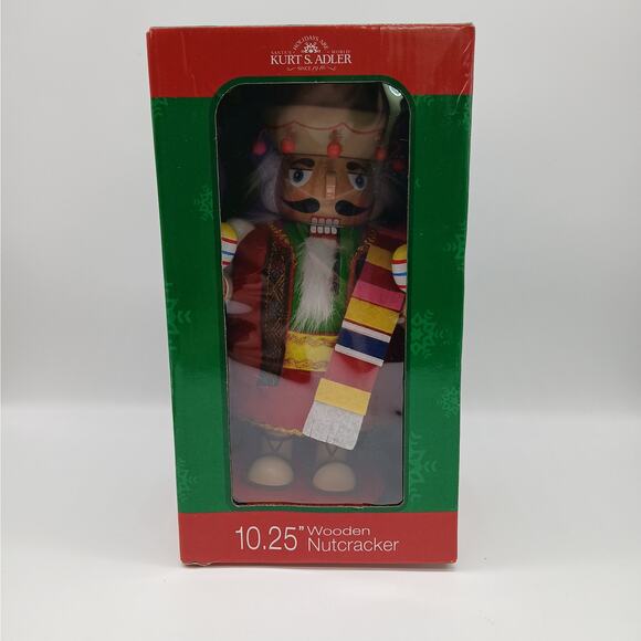 Kurt Adler Chubby Mexican Wooden Nutcracker Christmas Table Top 10.25-Inch NEW - Picture 2 of 9